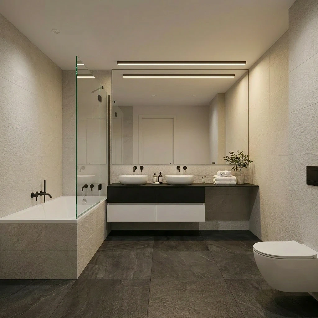 banheiro do hotel